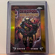 2025 Topps Chrome Marvel Deadpool 漫畫封面 金亮特卡/50 值得收藏