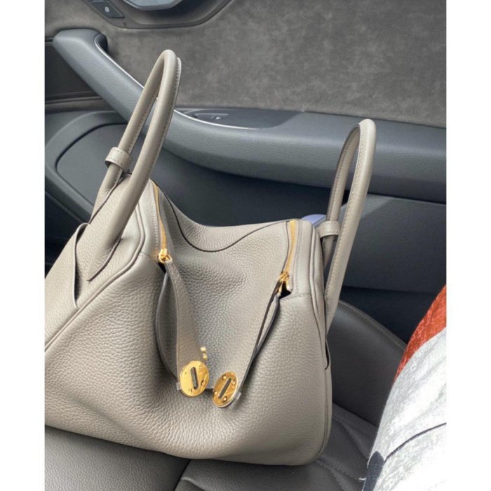 二手Hermes 愛馬仕 錫器灰 lindy26 8F