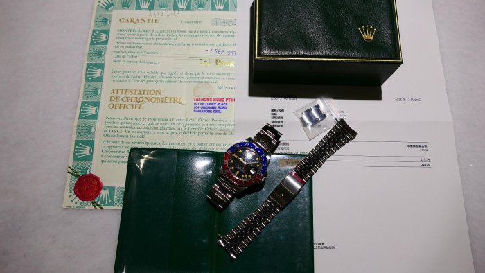【美好時光】1982年份!ROLEX膏藥面16750盒單全極優美品壓箱寶!走過路過別錯過1675 16700 16710 126710BLRO參考