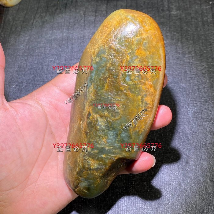 黃沁皮沙棗青新疆和田玉籽料原石黃沁皮沙棗青籽料原石籽料和田玉二手
