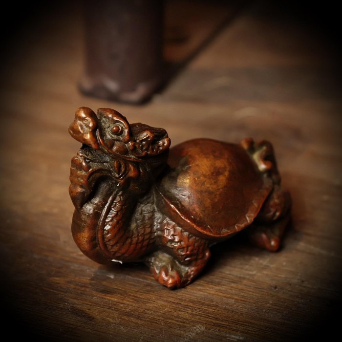 桑園の】銅雕龍龜210g 鎮宅神獸紙鎮茶寵擺件T 2083 | Yahoo拍賣