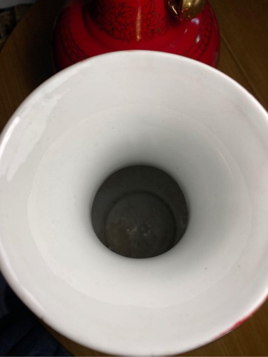 早期天命百壽天賜百福花瓶（一對）譚鎮遠先生製收藏保存良好（二手，限