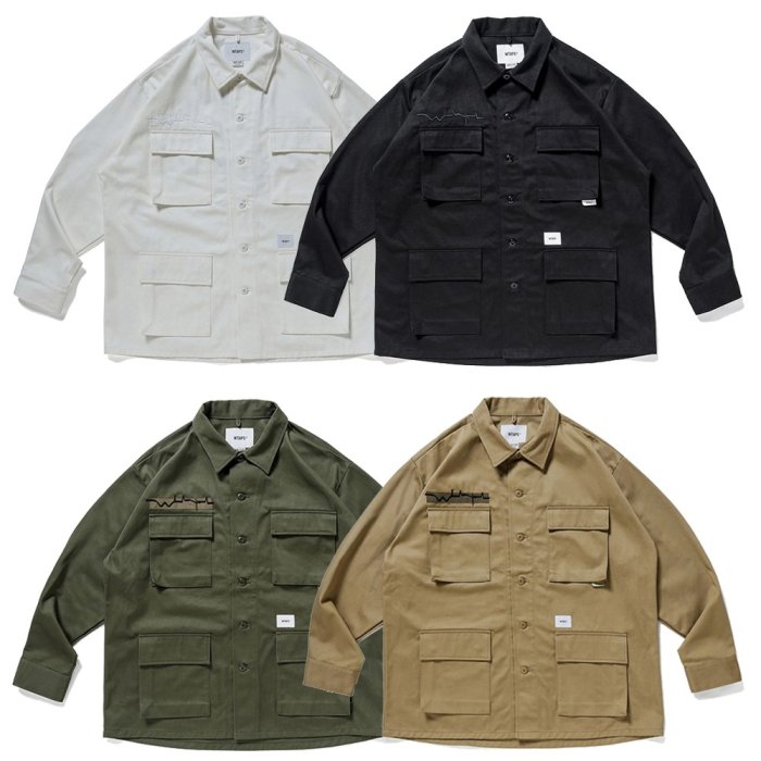 希望商店】 WTAPS JUNGLE 01 LS COTTON TWILL 21AW 厚磅地圖四袋