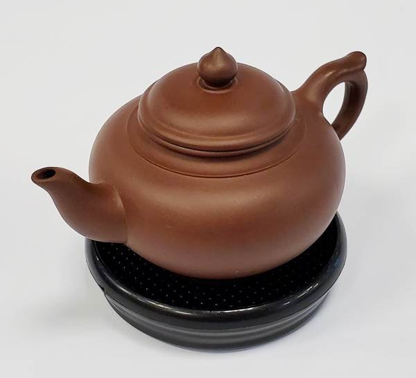 早期紫砂壺素面蓋子印明仙多孔出水底印中國宜興淋熱水前後呈現土胎吸水