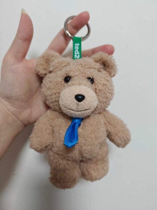 【新品】泡泡瑪特 Ted2 領帶泰迪熊 毛絨掛件 手腳帶骨架 可愛嘴巴設計
