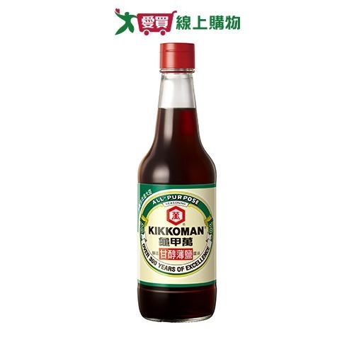 龜甲萬甘醇薄鹽醬油(釀造)500ml【愛買】