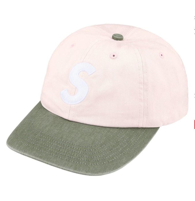 Supreme Pigment Coated 2-Tone S Logo 6-Panel 帽子。太陽選物社FW25