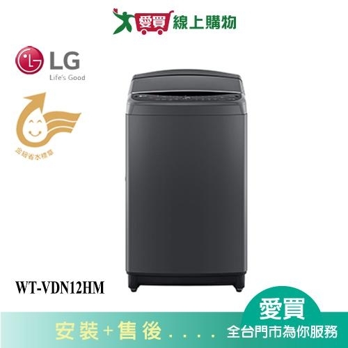 LG樂金12KG變頻洗衣機WT-VDN12HM 含配送+安裝【愛買】