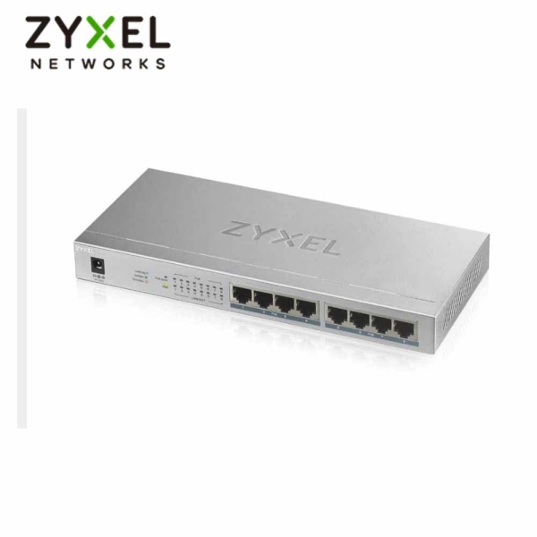 ZYXEL 合勤 GS1008HP 無網管型8埠Gigabit PoE交換器