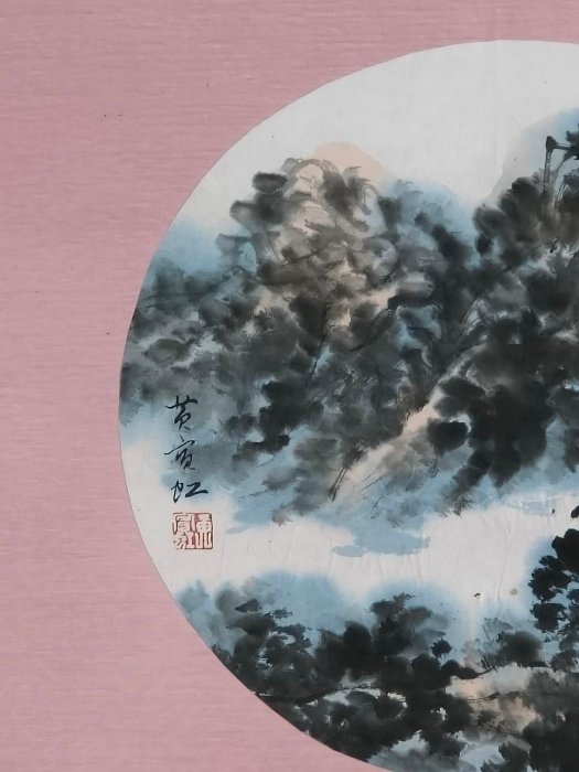 代號AC147《吳昌碩花卉》帶圖形四尺純手繪材質：宣紙裝裱尺寸：220cm