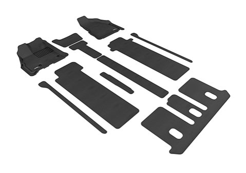 【小鳥的店】豐田 2020 Previa 神爪 立體 3D卡固 專用 腳踏墊  腳踏墊 分第3排座椅手動/電動摺疊