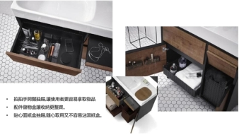 【麗室衛浴】 美國KOHLER活動促銷 90公分一體面盆K-96121T-1+多功能浴櫃K-96104T-M-H14 product lightbox image 6