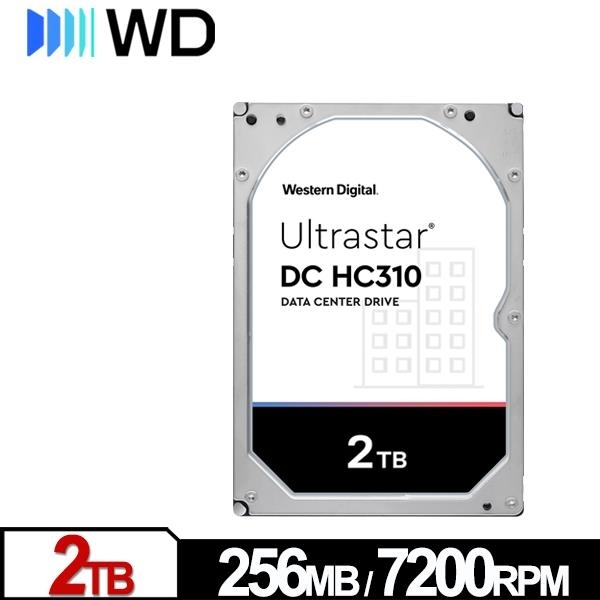 WD Ultrastar DC HC310 2TB 3.5吋 SATA 企業級硬碟 HUS726T2TALA6L4(0B49643)