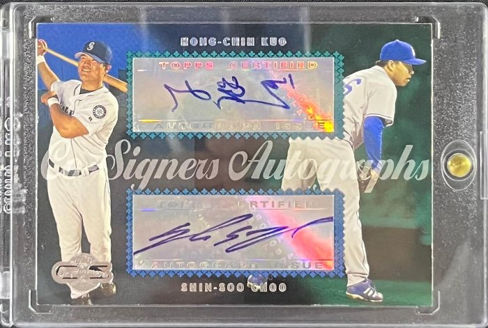 洛杉磯道奇郭泓志/秋信守-2006 Topps Co-signers Dual Autographs雙簽 