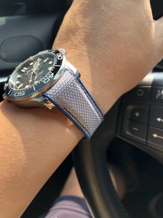 OMEGA  seamaster 300m 海馬 代用複合式 橡膠錶帶 摺疊扣 20mm 21mm 參考