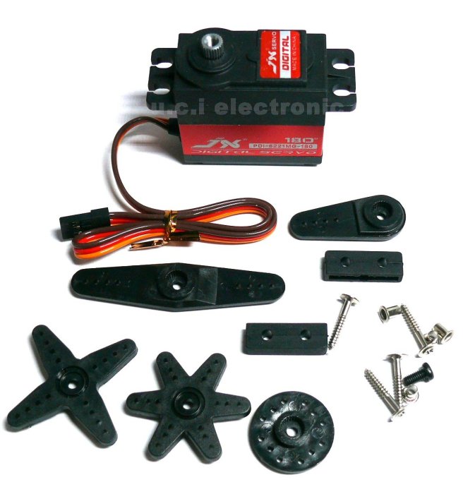 UCI電子】(K-4) JX6221舵機20KG大扭力金屬齒輪180度120度伺服馬達JX