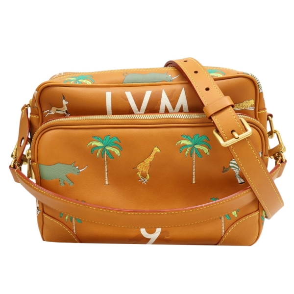 LOUIS VUITTON LV 路易威登 棕色 小牛皮 Nil GM x The Darjeeling 兩用包 M27993 【二手名牌BRAND OFF】