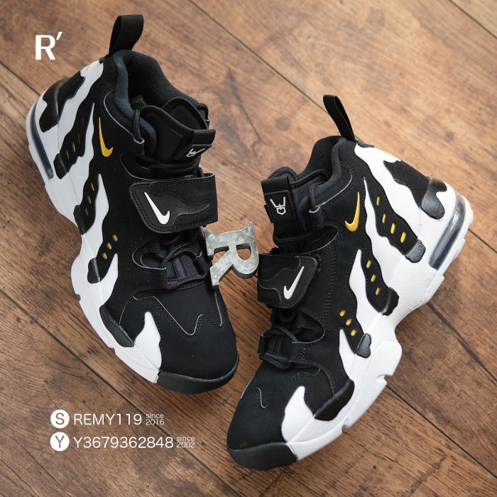 R'代購Nike Air DT Diamond Turf Max 96 Varsity Maize 黑白黃火焰