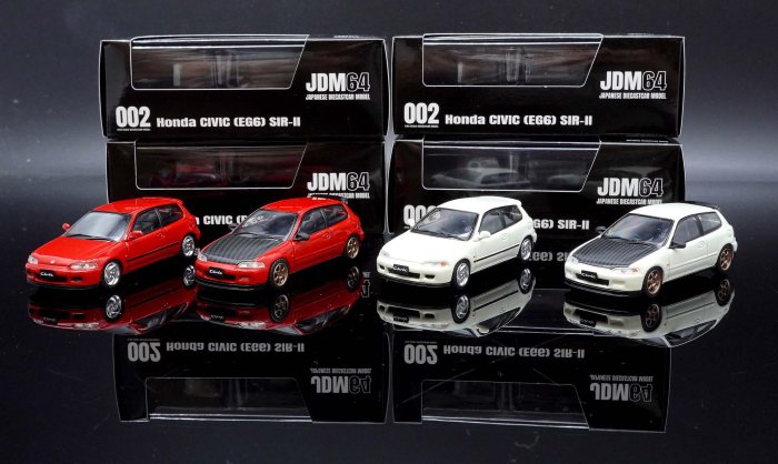 MASH 現貨特價 JDM64 1/64 Honda CIVIC (EG6) SIR-Ⅱ 4款可選