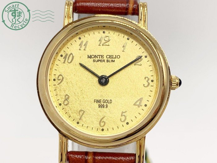 已讓藏)【精品廉售/手錶】潮牌Monte Celio 純金Fine Gold 999.9石英女 已讓藏)【精品廉售/手錶】潮牌Monte Celio 純金Fine Gold 999.9石英女