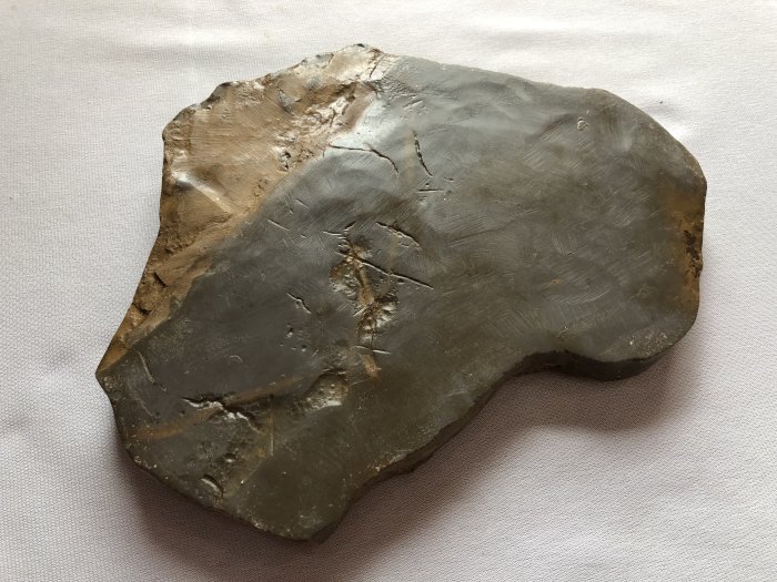 中国燕子石　硯 山东名砚，燕子石即三叶虫化石