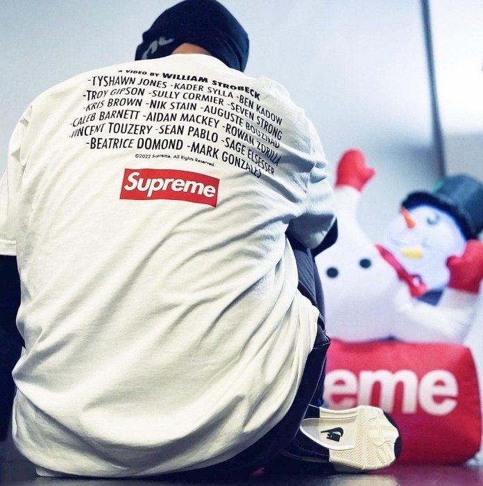 XXL 22FW Supreme Play Dead Tee White Play Supreme Dead video by