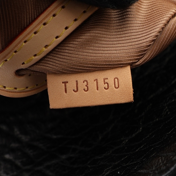 LOUIS VUITTON LV 路易威登 Fleur de Jais Carrousel 手提包 帆布 黑色絨布/亮片 【二手名牌BRAND ...