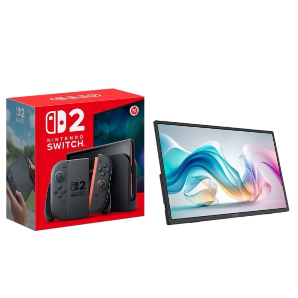 【NS2】Nintendo Switch 2 主機+MSI微星 PRO MP165 E6 攜帶型顯示器