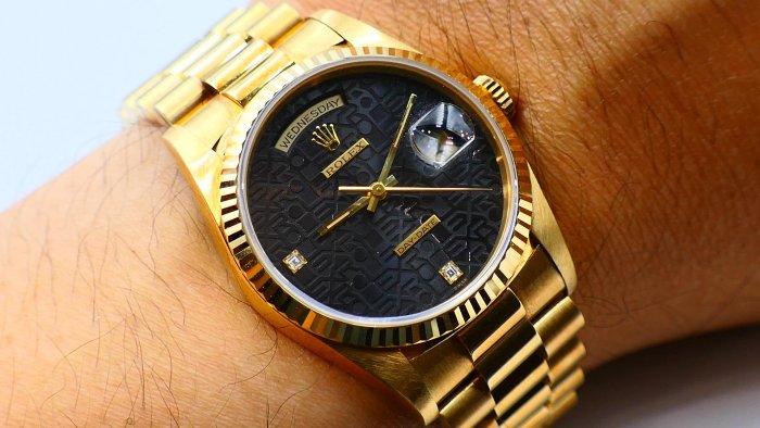 【單售面盤】ROLEX勞力士極罕見原裝黑色紀念面（6,9方鑽）18038 18238 118238 等都可用