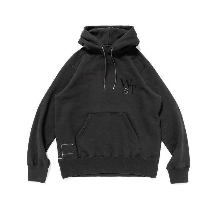 トップス wtaps SACAI Flock Print Hoodie BLACK XXL WTAPS（ダブルタップス） x sacai サカイ FLOCK PRINT HOODIE/HOODY