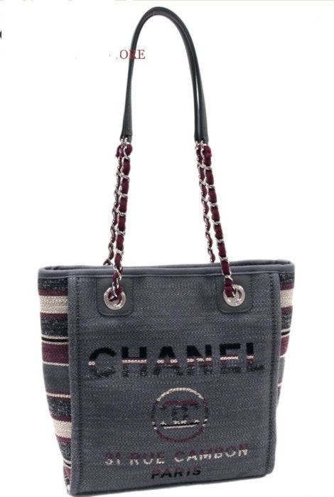 1928 二手精品專賣 香奈兒 CHANEL   海灘包 豆腐包 肩背包