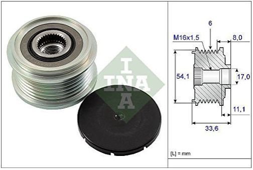 JC原廠貨【 FOCUS MK2.5 柴油 發電機 單向軸承 INA 德國製 】 單向皮帶盤