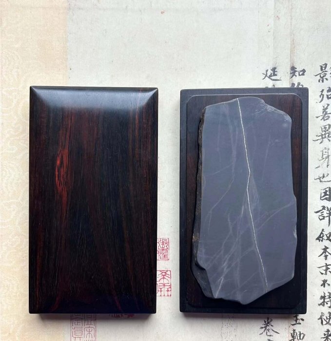 老坑大西洞 (硯板) 極品 老坑水巌と小硯板 |