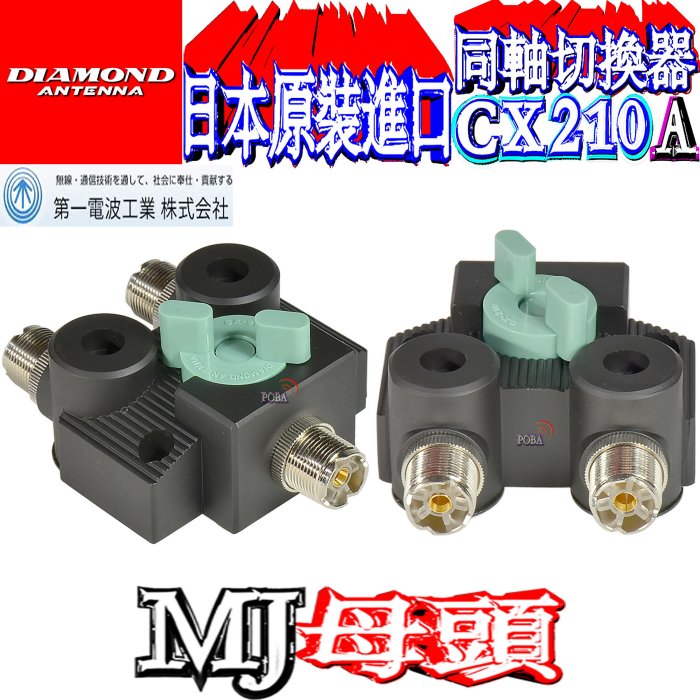 同軸切替器　CX210N CX210N N型同軸切換器【1回路2接点】 ダイヤモンドアンテナ(第一