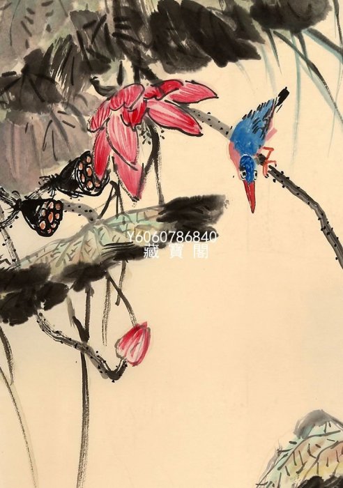 藏寶閣（書畫作品）王雪濤字畫手繪三尺花鳥條幅國畫作品贈文物局鑒定