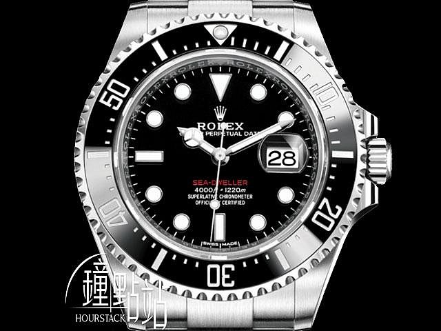 【鐘點站名錶】2018年 保卡 Rolex 勞力士 126600 單紅海使 SEA-Dweller  MK1 無皇冠版 不鏽鋼 陶瓷錶圈 日期窗 RXV3696