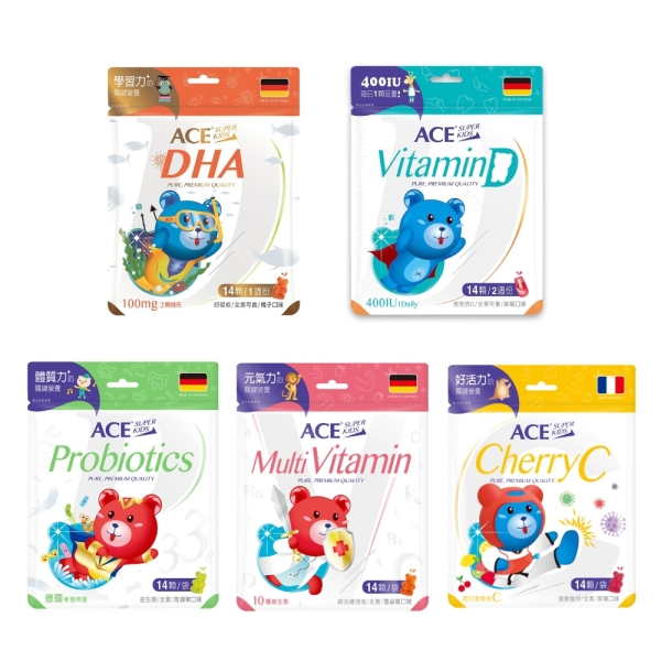 比利時 ACE SUPER KIDS 營養機能Q軟糖(4款可選)