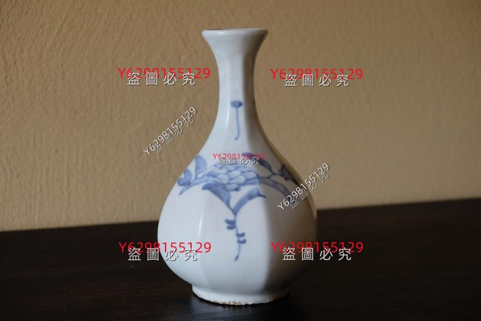 李朝 青白瓷 19世紀李朝白瓷染付青花面取瓶德利染付高麗青瓷李朝青瓷分院窯提燈壺月