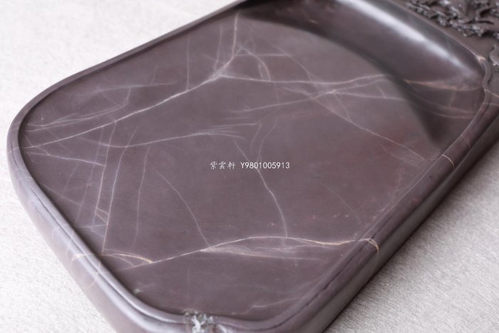 紫雲軒』 [喜上枝頭硯]10寸老坑端硯國家級大師黎鏗老師製作端溪水岩