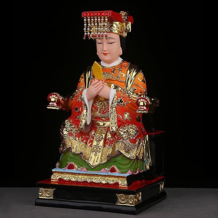 湄洲媽祖神像天后天妃天上聖母媽祖婆輔鬥元君像家用佛堂供奉擺件
