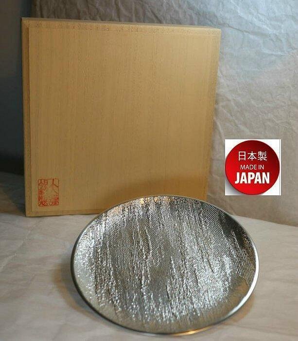 OSAKA SUZUKI~日本製造~大阪錫器~7-14-2~錫盤~15cm~夕霧~超取免運
