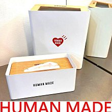 BLACK全新HUMAN MADE金屬製重量級TISSUE BOX面紙盒/衛生紙盒TRASH CAN