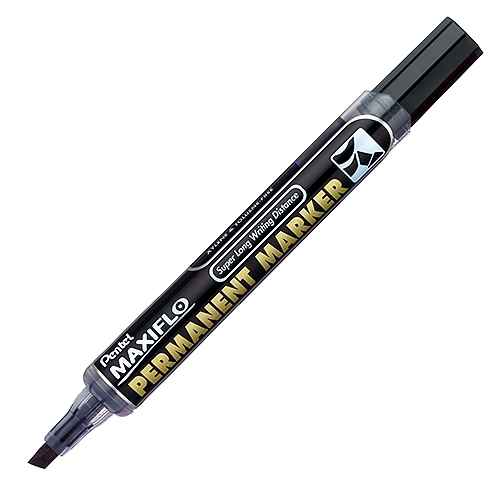Pentel 飛龍 1.5~4.5mm MAXIFLO - 平頭 後壓油性筆 /支〖NLF60〗