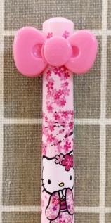 【震撼精品百貨】Hello Kitty 凱蒂貓~日本三麗鷗 KITTY 2C筆/2用原子筆-LOVE蝴蝶結紅#26272