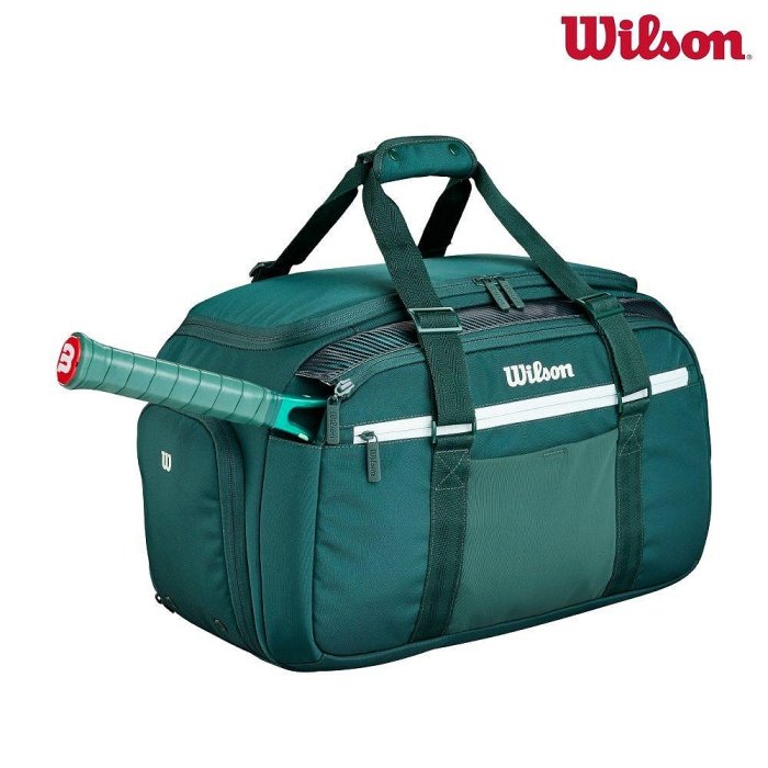 【曼森體育】Wilson BLADE V10 SMALL DUFFEL 綠色 圓筒包 可裝2支球拍 2026新款