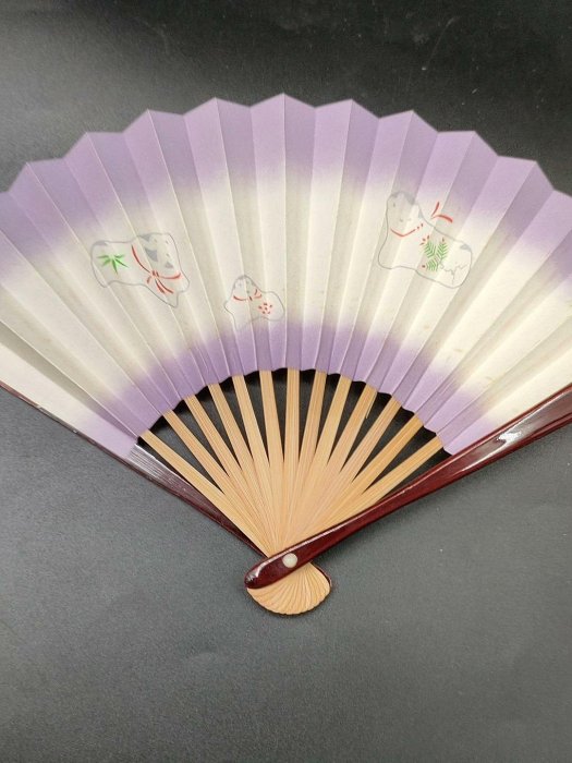 日本回流竹骨絹扇，推薦收藏御舞扇花舞扇子御舞扇折扇字畫扇子道具
