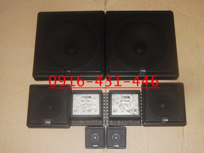 德製 CANTON 三音路 分音喇叭含分音器.高音喇叭