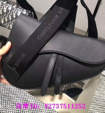 《友友二手店》95新 Dior 迪奧 2019新款 Saddle 男款 黑色 真皮 馬鞍包 斜挎包 經典款 現貨