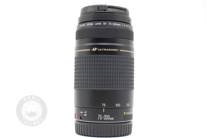 【台南橙市3C】Canon EF 75-300mm f4-5.6 II 望遠鏡頭 二手鏡頭#89167