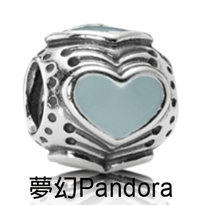 【夢幻 Pandora】 絕版品 Pandora 藍色愛心串飾 (現貨)